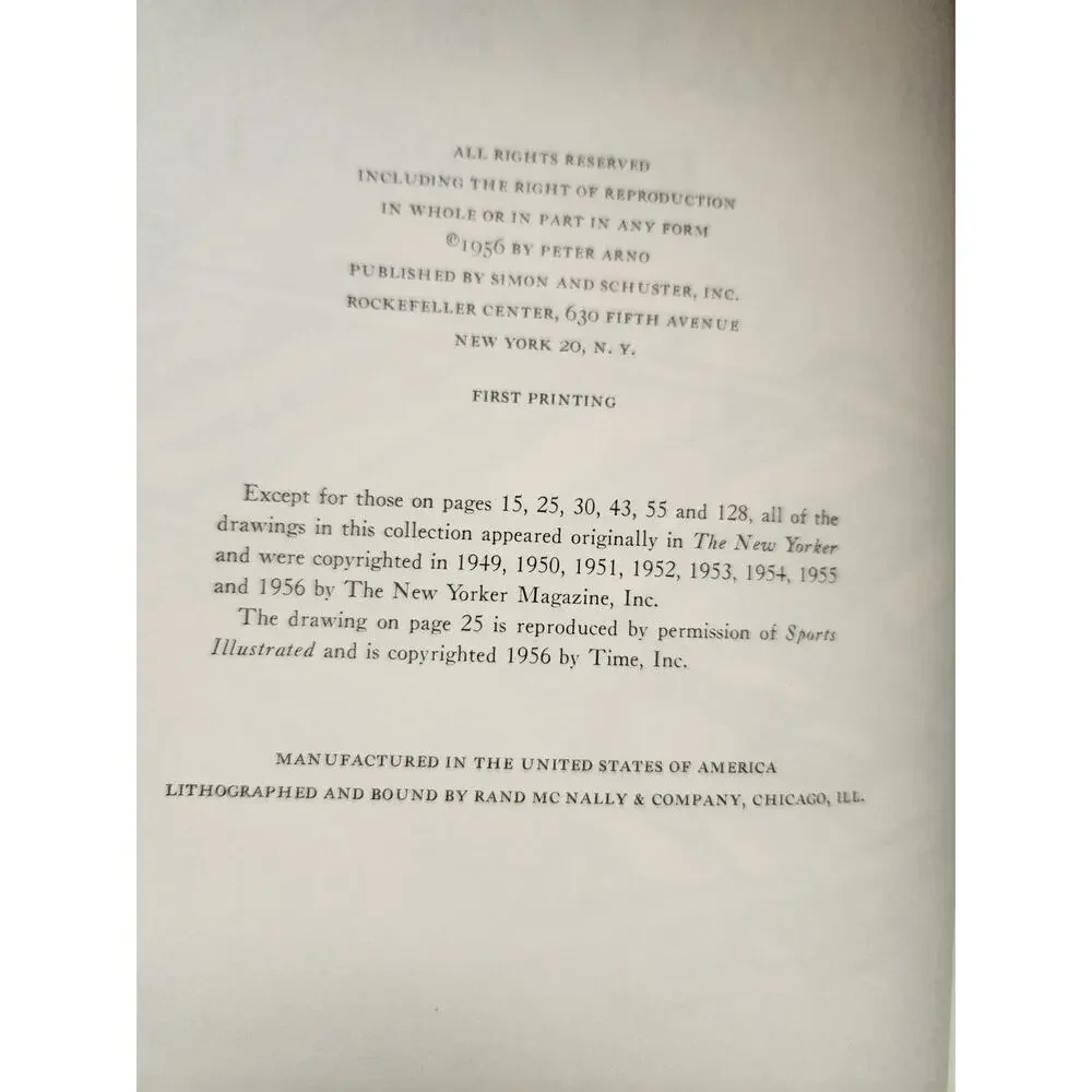 Peter Arno's Hell of a Way to Run a Railroad 1956 First Edition Book